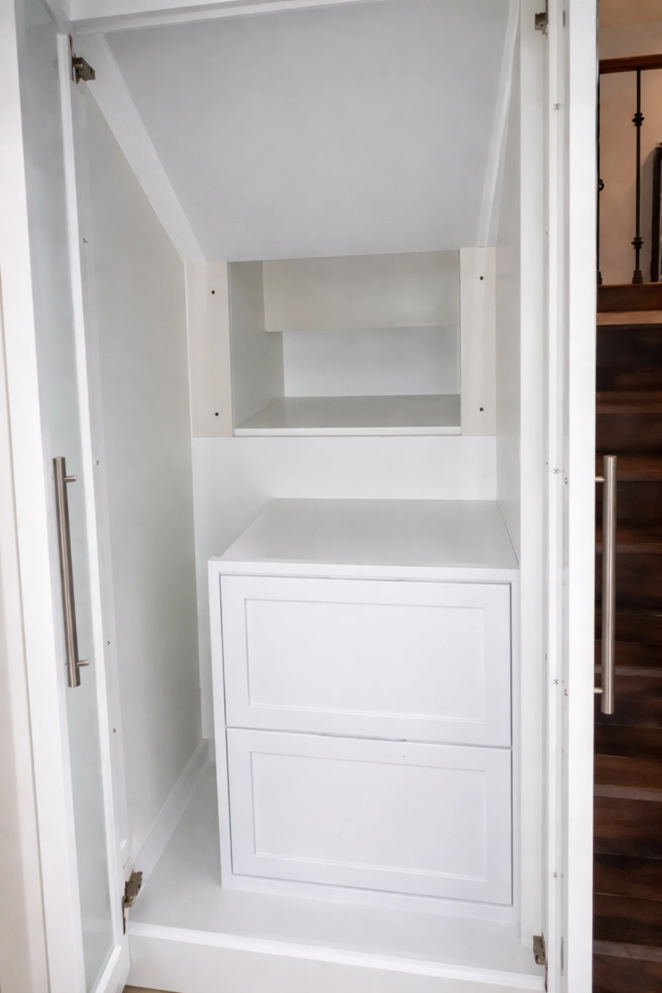 Under-Stair Storage interior view