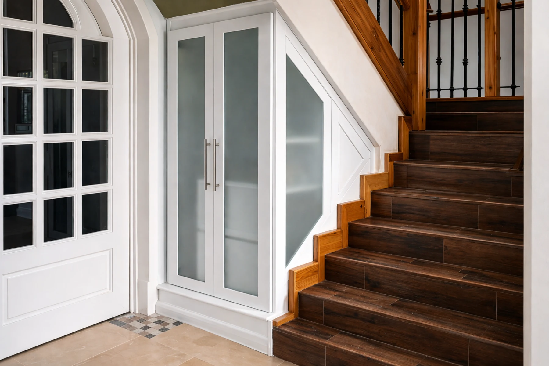 Under-stair storage project by G.M. Woodworking